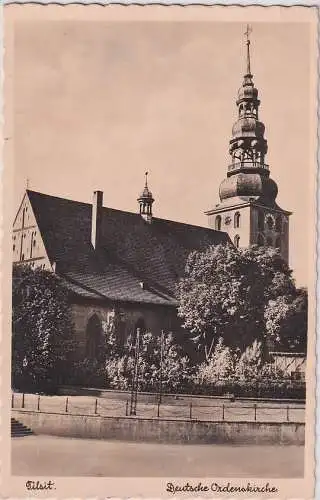 58289 Feldpost Ak Tilsit Sowetsk (Kaliningrad) Deutsche Ordenskirche 1942