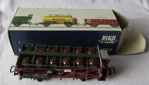 Modelleisenbahn PIKO Säurefasswagen DR Spur H0 OVP (167636)