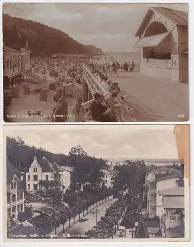 908216/2 Ak Ostseebad Sellin auf Rügen 1926/1937