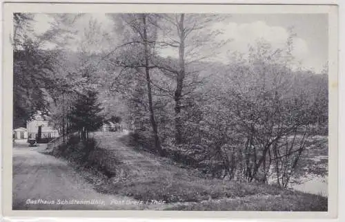 01241 Ak Post Greiz Gasthaus Schlötenmühle 1906