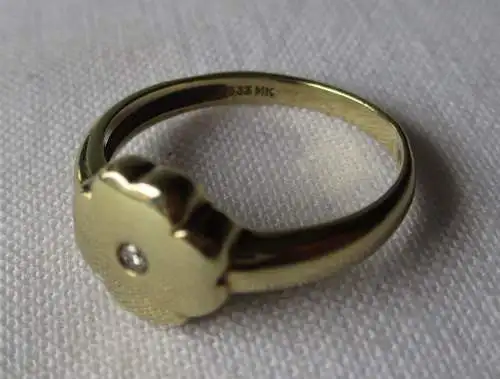 Zierlicher Damen Ring 333er Gold mit kleinem Diamanten (167988)