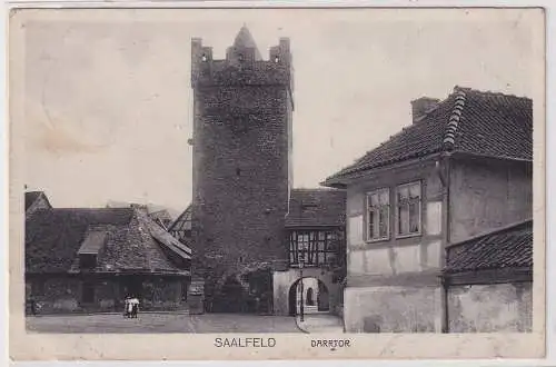 26514 Ak Saalfeld Darrtor 1915