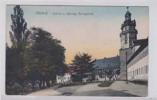 908492 Ak Ohrdruf Schloss Herzogl Amisgericht 1919