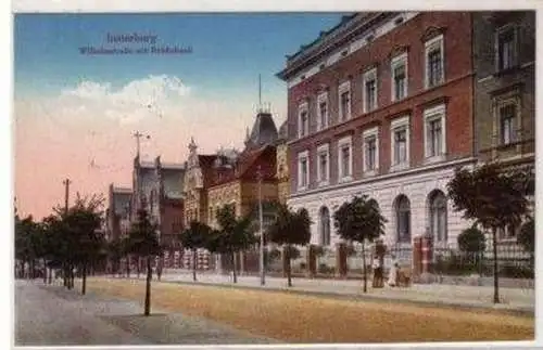 26679 Ak Insterburg Wilhelmstraße mit Reichsbank 1916