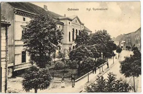 92377 Ak Ostrowo königliches Gymnasium um 1910