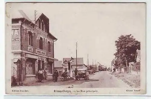 45182 Ak Brissay-Choigny La Rue Principale um 1915