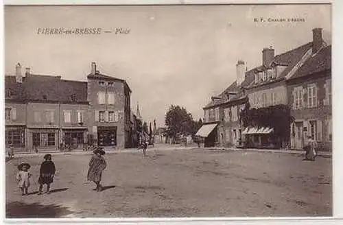 45581 Ak Pierre en Bresse France Place um 1910