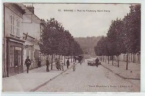 45335 Ak Braine Rue du Faubourg Saint Rémy 1915