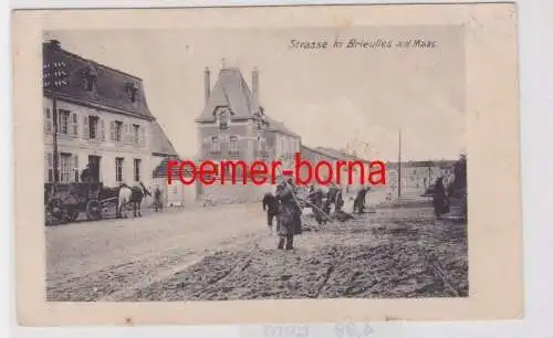 85372 Feldpost Ak Strasse in Brieulles a.d. Maas 1916