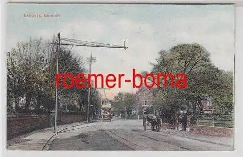 78260 Ak Grimsby Bargate mit Strassenbahn um 1910