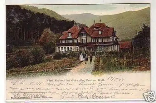 30507 Ak Hotel Murbach bei Gebweiler Elsass 1905