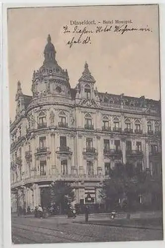 43329 Ak Düsseldorf Hotel Monopol 1914