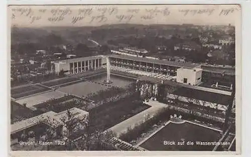 42213 Ak Essen Gruga Blick auf die Wasserstraßen 1929