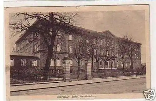 25365 Ak Crefeld städtisches Krankenhaus 1917