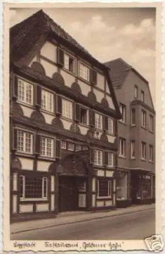 14223 Ak Lippstadt Restaurant "Goldener Hahn" um 1930
