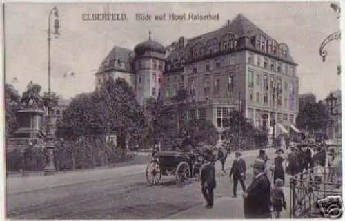 14211 Ak Elberfeld Blick auf Hotel Kaiserhof um 1910