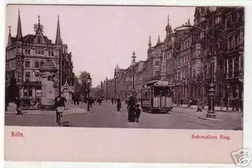 05897 Ak Köln am Rhein Hohenzollern Ring um 1900