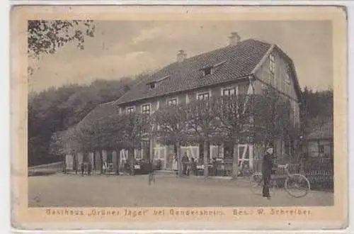 44267 Ak Gasthaus "Grüner Jäger" bei Gandersheim um1930