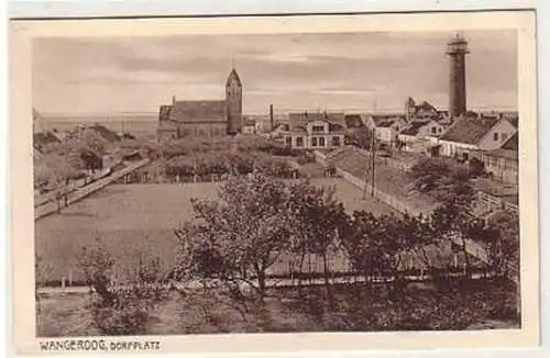 31692 Ak Wangeroog Dorfplatz um 1920