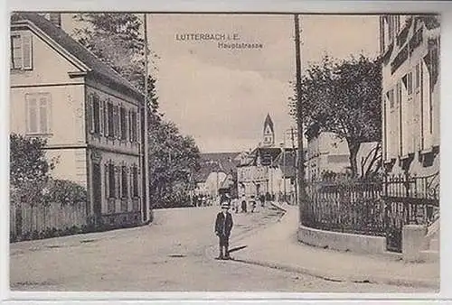 65593 Feldpost Ak Lutterbach i. E. Hauptstrasse 1916