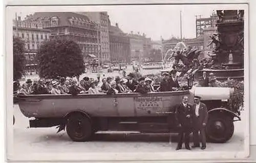 4/15 Foto Ak Leipzig Bus Autorundfahrt GmbH 1935