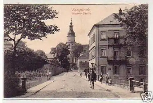 27463 Feldpost Ak Königsbrück Dresdner Strasse 1915