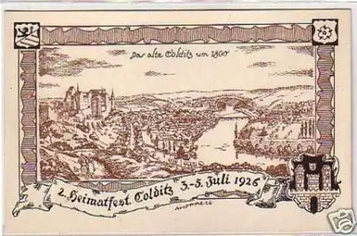 27530 Ak 2. Heimatfest Colditz 3.-5. Juli 1926