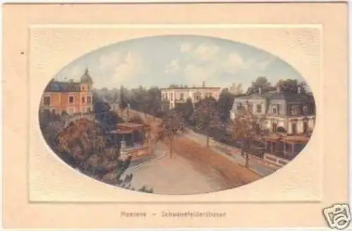 27827 Feldpost Ak Meerane Schwanefelderstrasse 1915