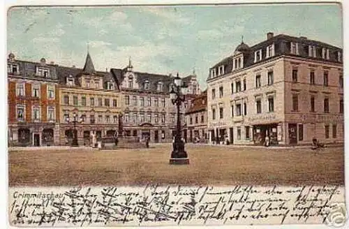 07789 Ak Crimmitschau Marktplatz 1904