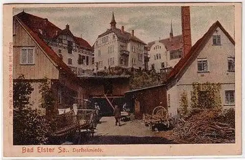 67600 Ak Bad Elster Sachsen Dorfschmiede 1907