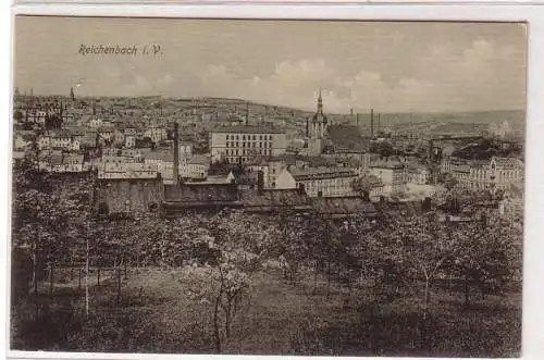 68214 Ak Reichenbach im Vogtland Totalansicht um 1920