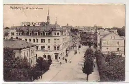 38832 Ak Radeberg Dresdnerstraße Hotel Kaiserhof 1933