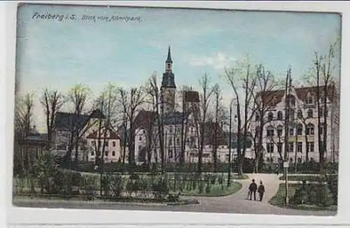 35696 Ak Freiberg in Sa. Blick vom Albertpark 1914