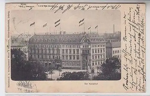 47752 Ak Leipzig der Kaiserhof von Robert Börner Hofhotelier 1908