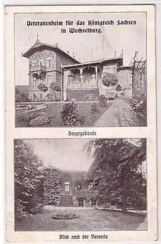 46148 Ak Veteranenheim für das Königreich Sachsen in Wechselburg um 1910