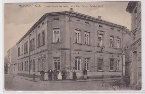 84062 Ak Meuselwitz S.-A. Hotel Deutsches Haus um 1910