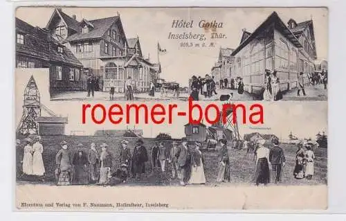 81610 Mehrbild Ak Inselsberg Thüringen Hotel Gotha 1905