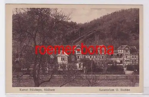 78131 Ak Kurort Sülzhayn Südharz Sanatorium O. Stubbe um 1930