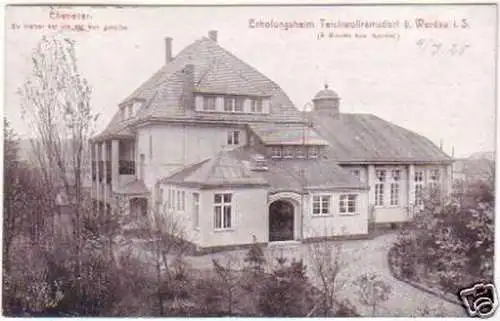 27613 Ak Erholungsheim Teichwolframsdorf b. Werdau 1925