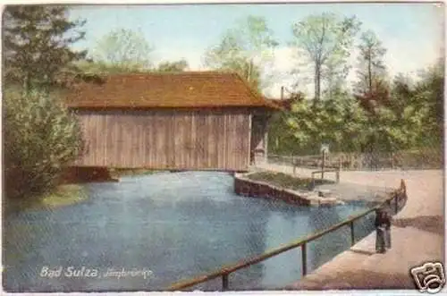27121 Ak Bad Sulza Ilmbrücke 1919