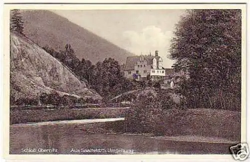 26048 Ak Schloß Obernitz aus Saalfeld 1932