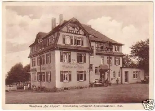 24866 Ak Klosterlausnitz Waldhaus "Zur Köppe" um 1930