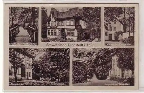 58038 Mehrbild Ak Schwefelbad Tennstedt in Thüringen um 1950