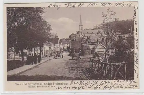 71593 Ak Sol- und Sprudelbad Soden Stolzenberg um 1930