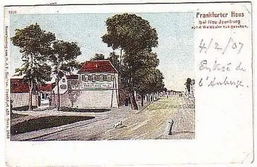 09711 Ak Frankfurter Haus bei Neu Isenburg 1907