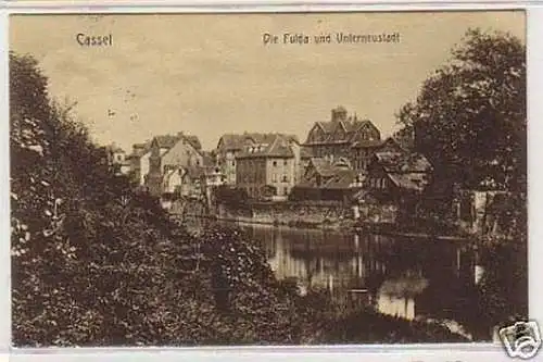 25246 Ak Cassel die Fulda und Unterneustadt 1913