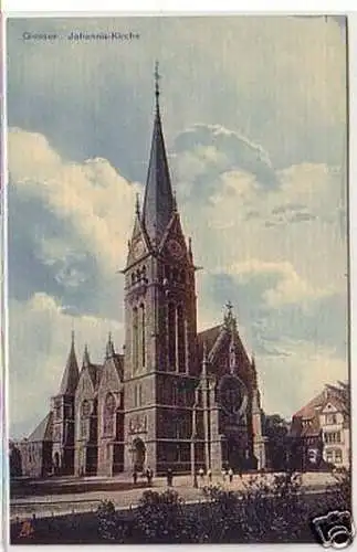 11462 Ak Giessen Johannis Kirche um 1920