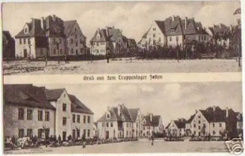 15391 Ak Gruß aus dem Truppenlager Zossen um 1910