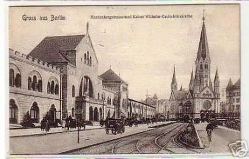 11312 Ak Gruß aus Berlin Hardenbergstrasse 1911