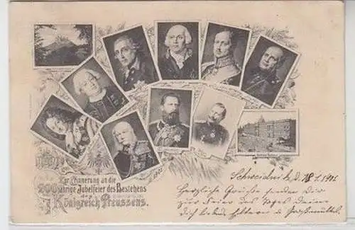 58850 Ak 200 jährige Jubelfeier des Bestehens des Königreich Preussens 1901